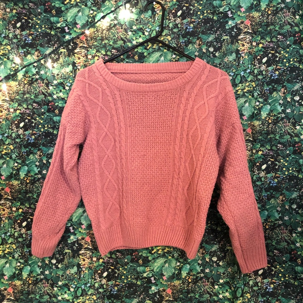 Coral sweater
